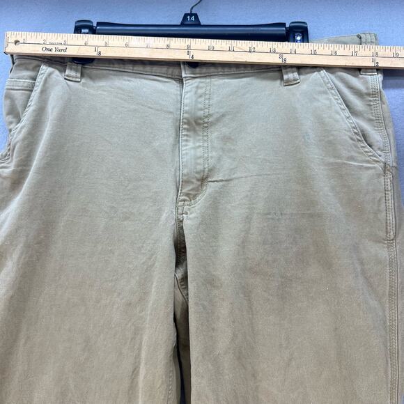 Carhartt Khaki Pants Men's 38x32 Tan Relaxed Fit Straight Leg Work Heavy Duty - Picture 5 of 16